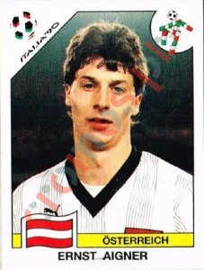63 Ernst Aigner – FIFA World Cup Italia 1990 Panini