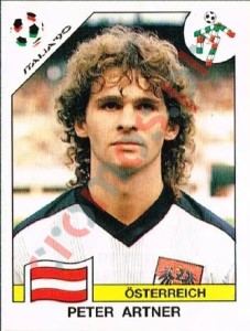 66 Peter Artner – FIFA World Cup Italia 1990 Panini