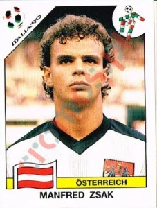 67 Manfred Zsak – FIFA World Cup Italia 1990 Panini