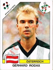 74 Gerhard Rodax – FIFA World Cup Italia 1990 Panini