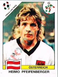 75 Heimo Pfeifenberger – FIFA World Cup Italia 1990 Panini