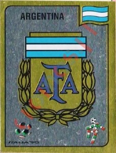 114 Asociacion del Futbol Argentino emblem – FIFA World Cup Italia 1990 Panini