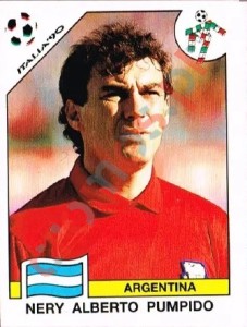 115 Nery Alberto Pumpido – FIFA World Cup Italia 1990 Panini