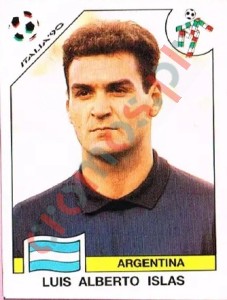 116 Luis Alberto Islas – FIFA World Cup Italia 1990 Panini