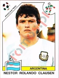 118 Nestor Rolando Clausen – FIFA World Cup Italia 1990 Panini