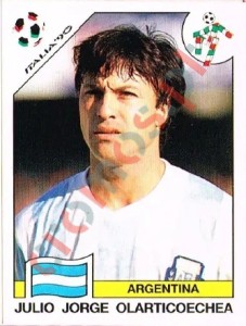 122 Julio Jorge Olarticoechea – FIFA World Cup Italia 1990 Panini
