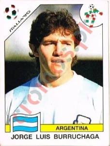 127 Jorge Luis Burruchaga – FIFA World Cup Italia 1990 Panini