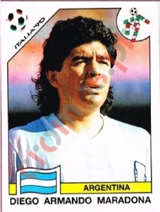 128 Diego Armando Maradona – FIFA World Cup Italia 1990 Panini
