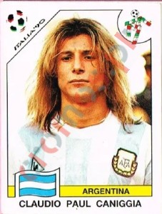 129 Claudio Paul Caniggia – FIFA World Cup Italia 1990 Panini