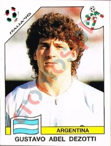 131 Gustavo Abel Dezotti – FIFA World Cup Italia 1990 Panini