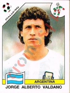 132 Jorge Alberto Valdano – FIFA World Cup Italia 1990 Panini