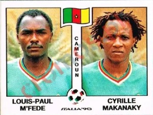 178 Louis Paul M'Fede / Cyrille Makanaky – FIFA World Cup Italia 1990 Panini