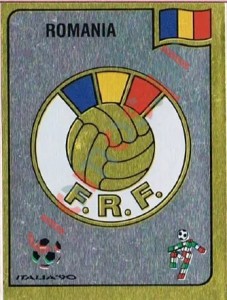 152 Federatia Romana de Fotbal emblem – FIFA World Cup Italia 1990 Panini