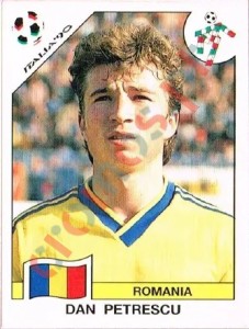 156 Dan Petrescu – FIFA World Cup Italia 1990 Panini