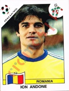 159 Ion Andone – FIFA World Cup Italia 1990 Panini