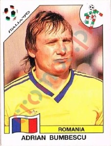 160 Adrian Bumbescu – FIFA World Cup Italia 1990 Panini