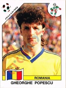 163 Gheorghe Popescu – FIFA World Cup Italia 1990 Panini