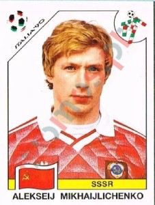 145 Aleksei Mikhaijlichenko – FIFA World Cup Italia 1990 Panini