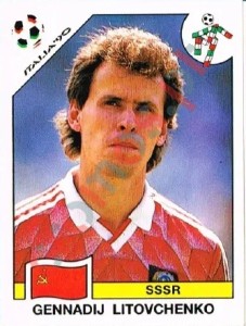 146 Gennadij Litovchenko – FIFA World Cup Italia 1990 Panini