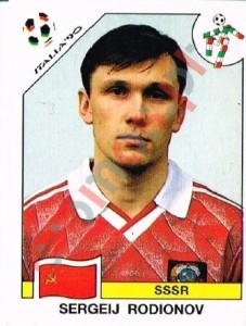 151 Sergei Rodionov – FIFA World Cup Italia 1990 Panini