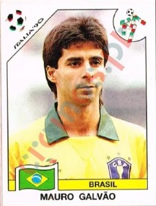 196 Mauro Galvao (Mauro Geraldo Galvao) – FIFA World Cup Italia 1990 Panini