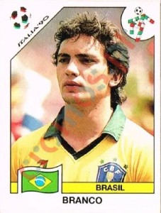 200 Branco (Claudio Ibrahim Vaz Leal) – FIFA World Cup Italia 1990 Panini