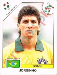 201 Jorginho (Jorge de Amorim Campos) – FIFA World Cup Italia 1990 Panini