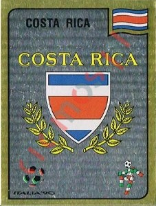 182 Federation Costarricense de Futbol emblem – FIFA World Cup Italia 1990 Panini