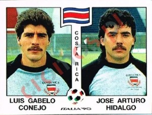 183 Luis Gabelo Conejo / Jose Arturo Hidalgo – FIFA World Cup Italia 1990 Panini