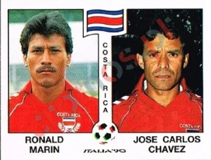 186 Ronald Marin / Jose Carlos Chavez – FIFA World Cup Italia 1990 Panini
