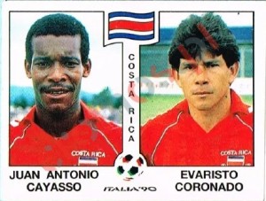 189 Juan Antonio Cayasso / Evaristo Coronado – FIFA World Cup Italia 1990 Panini