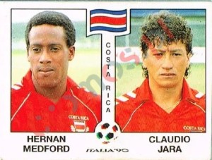 190 Hernan Medford / Claudio Jara – FIFA World Cup Italia 1990 Panini