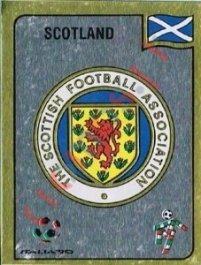 210 The Scottish Football Assotiation Ltd. emblem – FIFA World Cup Italia 1990 Panini
