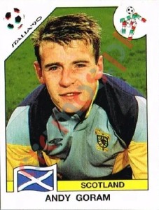 212 Andy Goram – FIFA World Cup Italia 1990 Panini