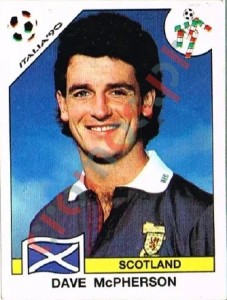 218 Dave McPherson – FIFA World Cup Italia 1990 Panini