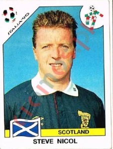 221 Steve Nicol – FIFA World Cup Italia 1990 Panini