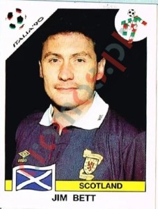 225 Jim Bett – FIFA World Cup Italia 1990 Panini