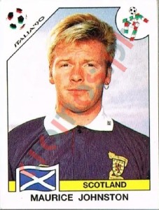 227 Maurice Johnston – FIFA World Cup Italia 1990 Panini