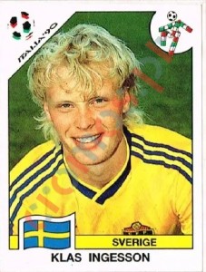 238 Klas Ingesson – FIFA World Cup Italia 1990 Panini