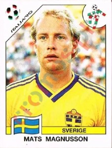 245 Mats Magnusson – FIFA World Cup Italia 1990 Panini