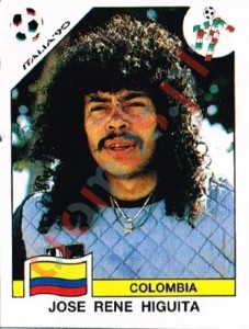 287 Jose Rene Higuita – FIFA World Cup Italia 1990 Panini