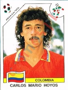 293 Carlos Mario Hoyos – FIFA World Cup Italia 1990 Panini