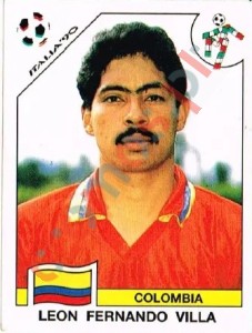 294 Leon Fernando Villa – FIFA World Cup Italia 1990 Panini