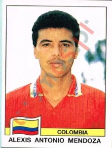 295 Alexis Antonio Mendoza – FIFA World Cup Italia 1990 Panini
