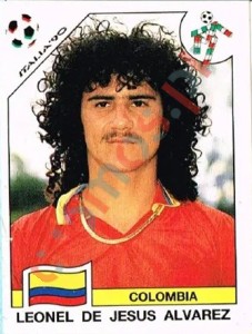 298 Leonel de Jesus Alvarez – FIFA World Cup Italia 1990 Panini