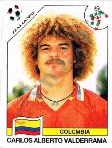 300 Carlos Alberto Valderrama – FIFA World Cup Italia 1990 Panini