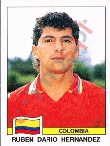 303 Ruben Dario Hernandez – FIFA World Cup Italia 1990 Panini