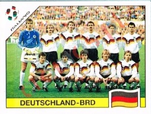 251 Team photo Doutschland-BRD – FIFA World Cup Italia 1990 Panini