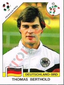 252 Thomas Berthord – FIFA World Cup Italia 1990 Panini