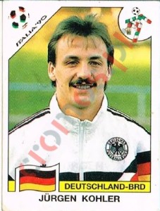 253 Jurgen Kohler – FIFA World Cup Italia 1990 Panini